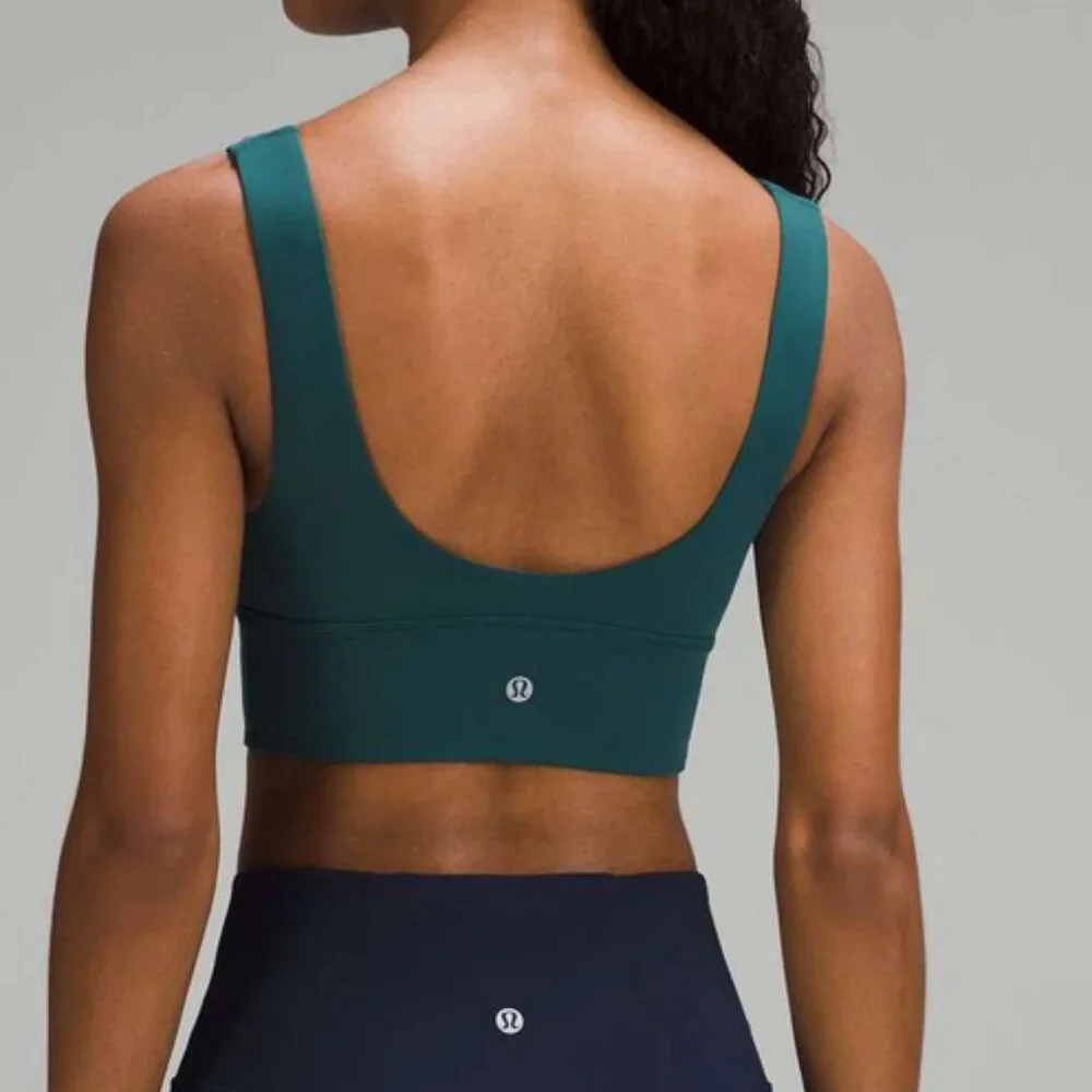 Lululemon Align V-Neck Bra (Light Support, A/B Cup) in Storm Teal - Picture 8 of 8